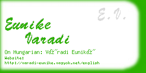 eunike varadi business card